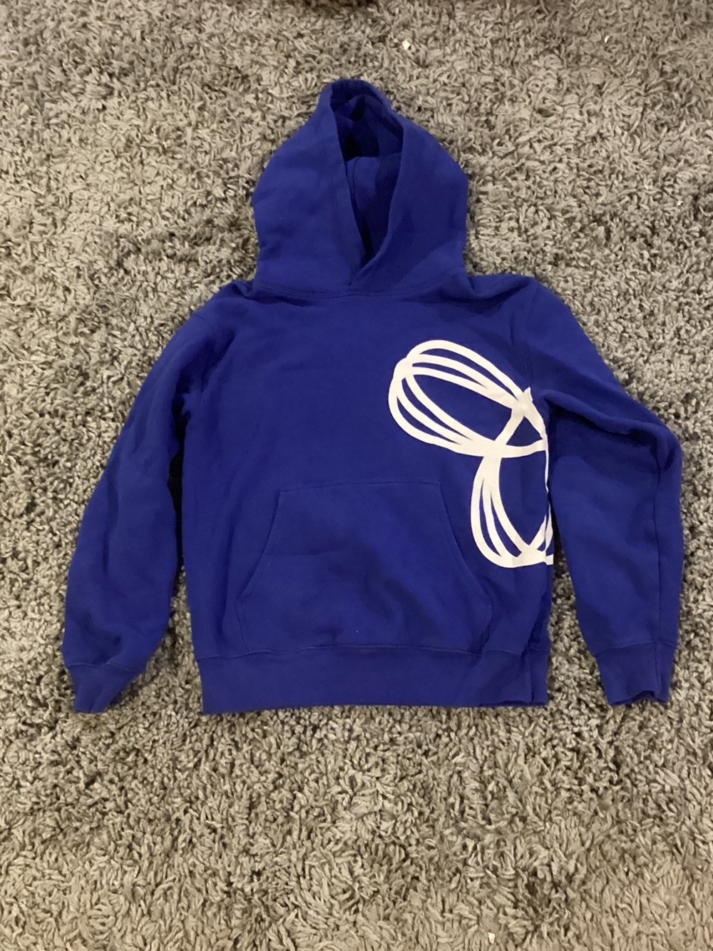 TNA Royal Blue Hoodie with White Graphic